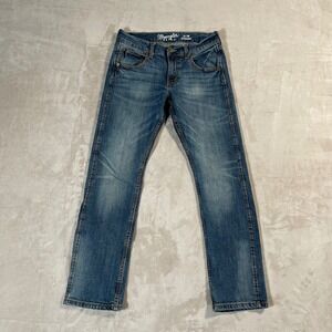 Wrangler Retro Men's Jeans Slim Straight Denim Casual Western 29x30 Blue